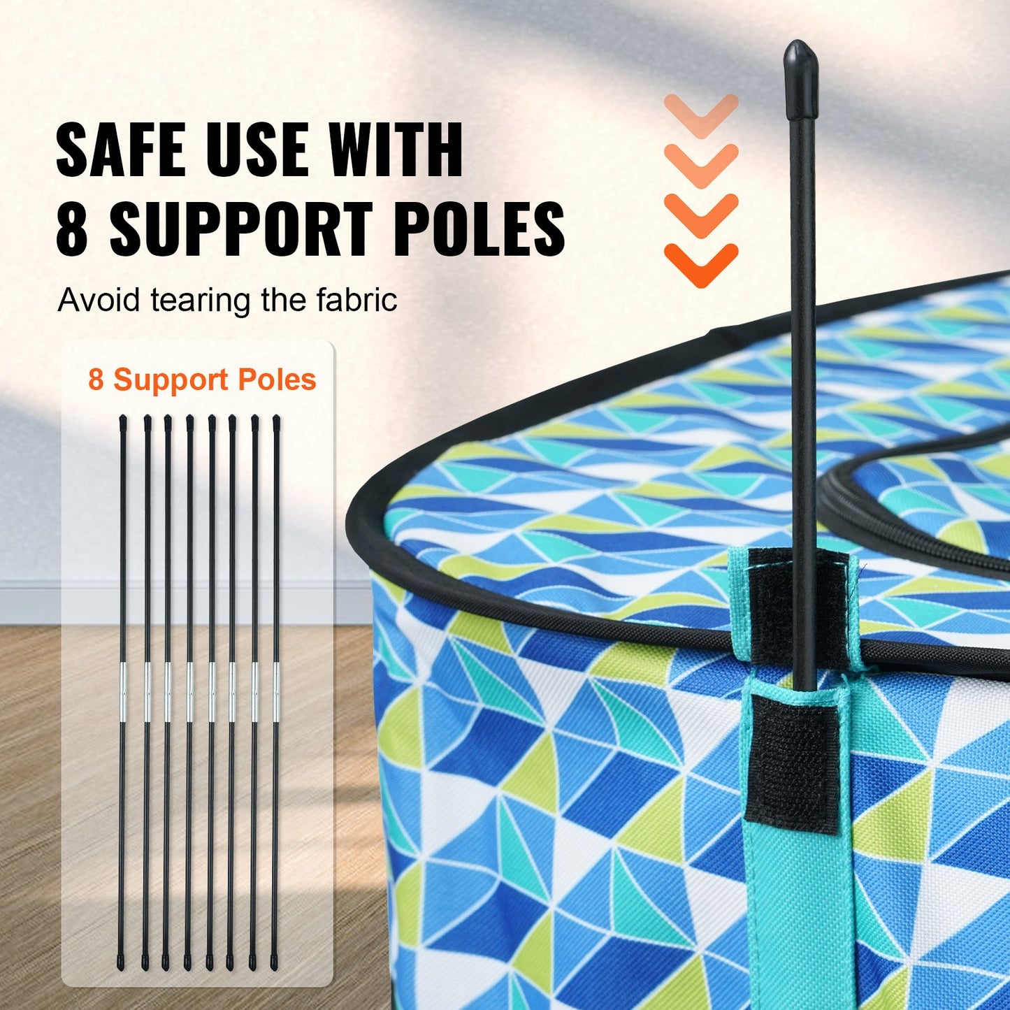 Portable Foldable Pet Playpen for Dogs & Cats – Waterproof 600D Oxford, Indoor/Outdoor Puppy Play Yard