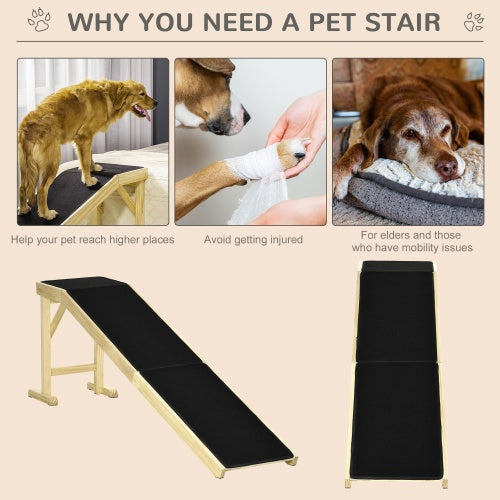 Premium Dog Ramp for Small & Large Dogs – Foldable, Non-Slip Pet Stairs. 2
