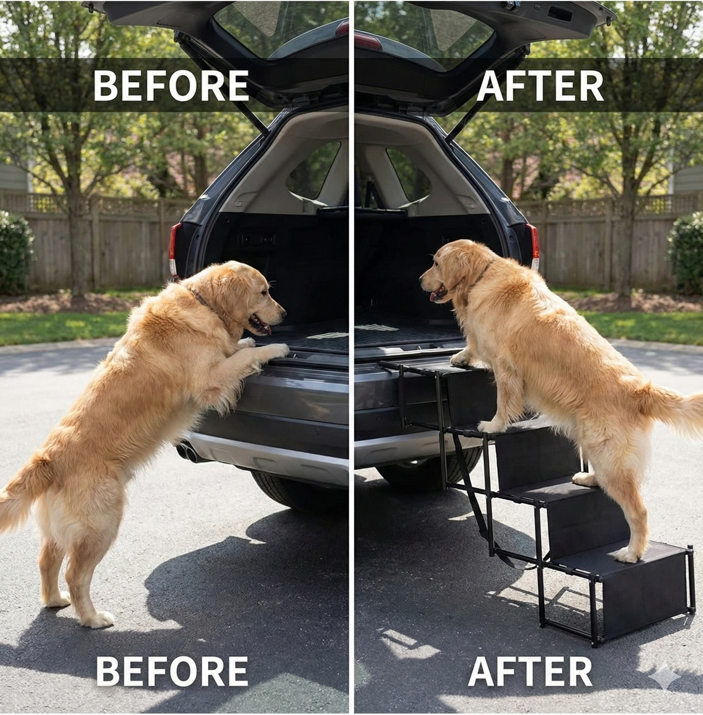 Foldable Dog Ramp for Cars – Non-Slip, Portable Pet Ramp for SUVs & Trucks 2